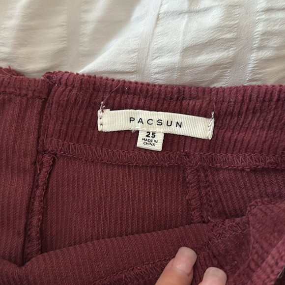 NWT red suede skirt - Picture 2 of 4